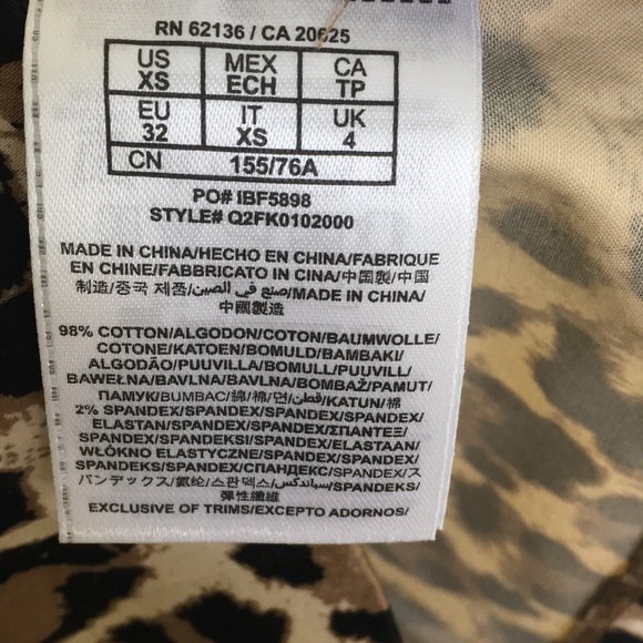 Guess, Leopard Print Strapless Dress - Picture 5 of 5